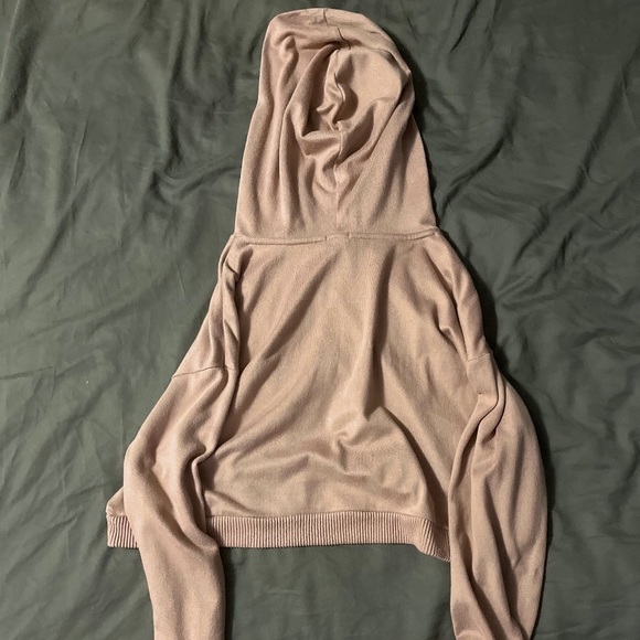 Garage Pink Cropped Hoodie - Picture 3 of 3